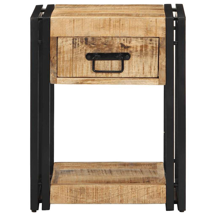 Bedside Cabinet 40x35x50 cm Solid Rough Wood Mango