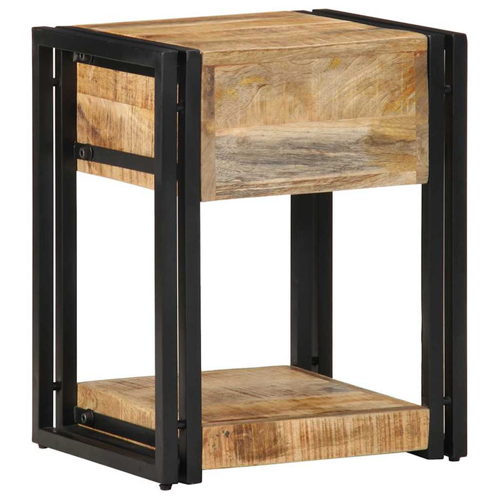 Bedside Cabinet 40x35x50 cm Solid Rough Wood Mango