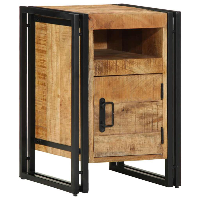 Bedside Cabinet 40x40x59 cm Solid Rough Wood Mango