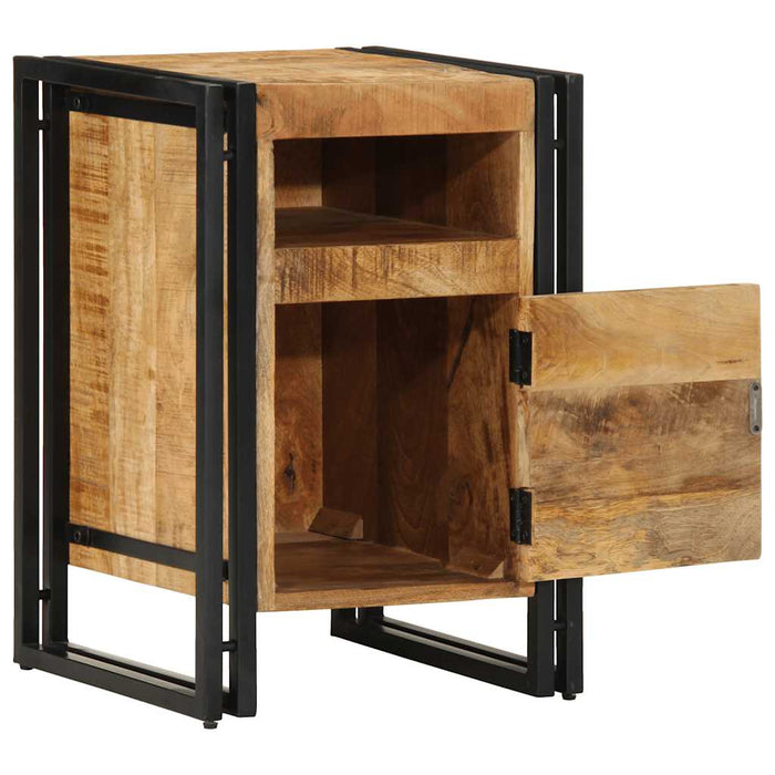 Bedside Cabinet 40x40x59 cm Solid Rough Wood Mango