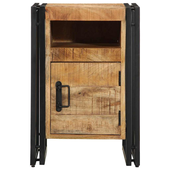 Bedside Cabinet 40x40x59 cm Solid Rough Wood Mango