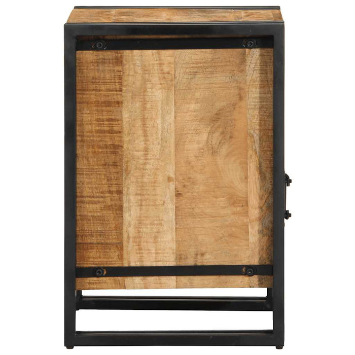 Bedside Cabinet 40x40x59 cm Solid Rough Wood Mango