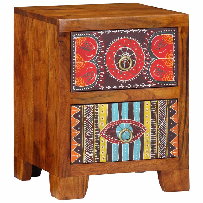 Bedside Cabinet 35x35x45 cm Solid Wood Acacia