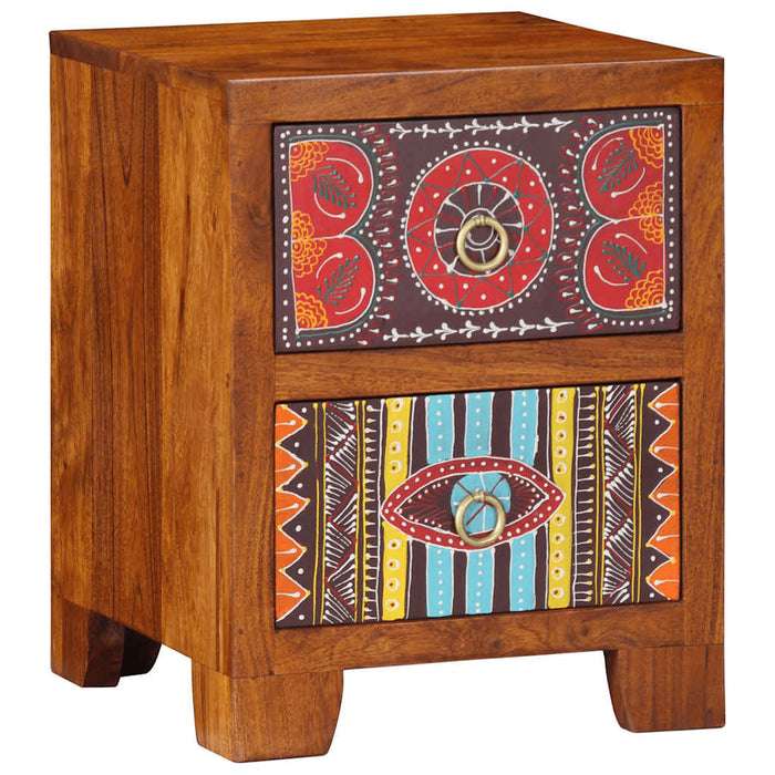 Bedside Cabinet 35x35x45 cm Solid Wood Acacia