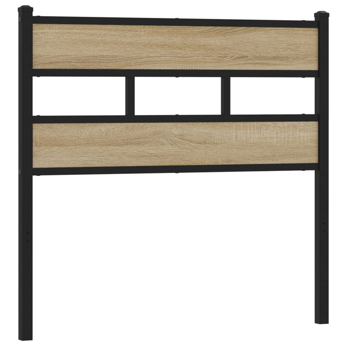 Headboard Sonoma Oak 100 cm Iron and Engineered Wood