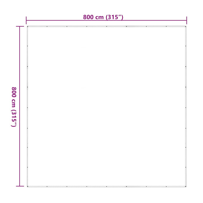 Prelata transparenta cu ochi 8x8 m polietilena