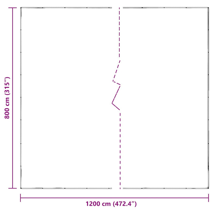 Clear Tarpaulin with Eyelets 8x12 m Polyethylene