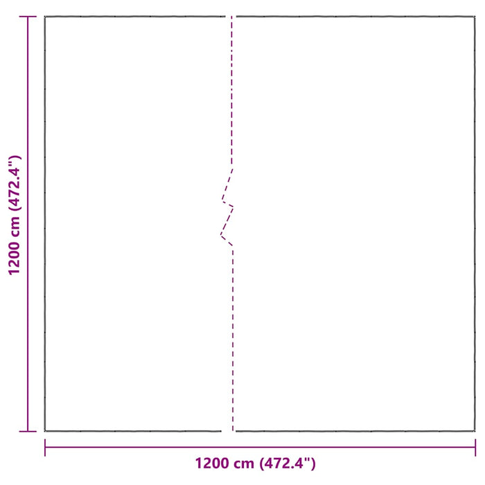 Prelata transparenta cu ochiuri 12x12 m polietilena