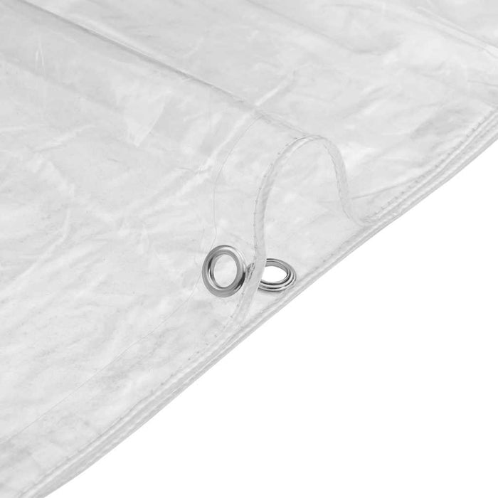 Clear Tarpaulin with Eyelets 2x4 m PVC