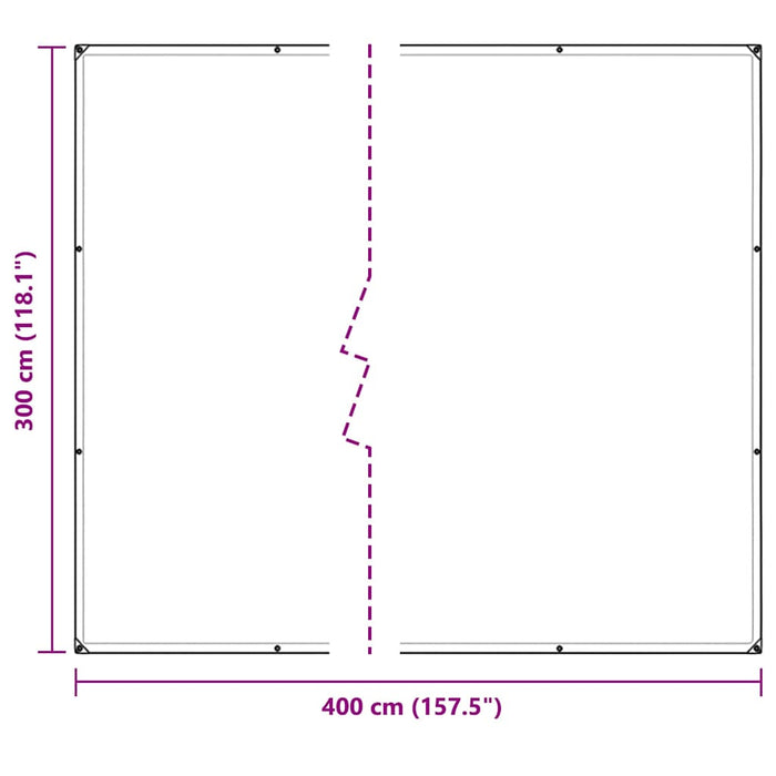 Prelata transparenta cu ochiuri 3x4 m PVC