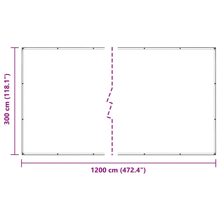 Прозрачен брезент с капси 3x12 м PVC