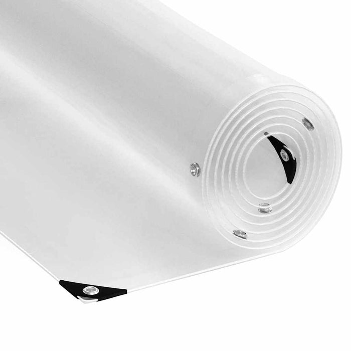 Прозрачен брезент с капси 4x8 м PVC