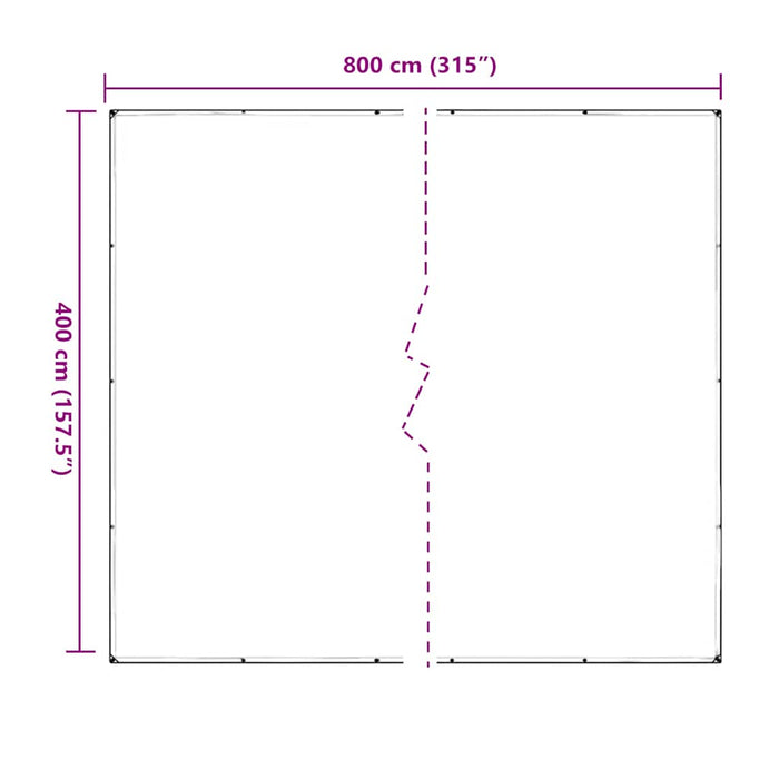 Прозрачен брезент с капси 4x8 м PVC