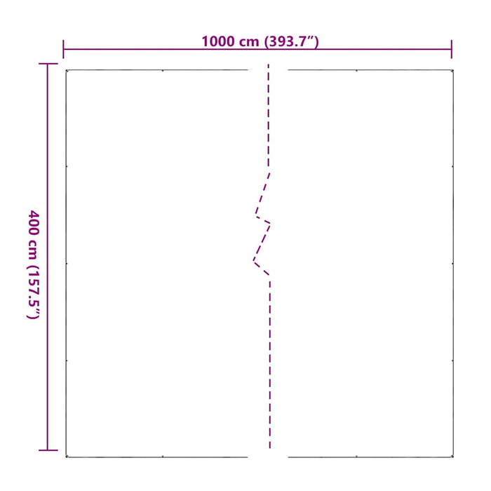 Прозрачен брезент с капси 4x10 м PVC