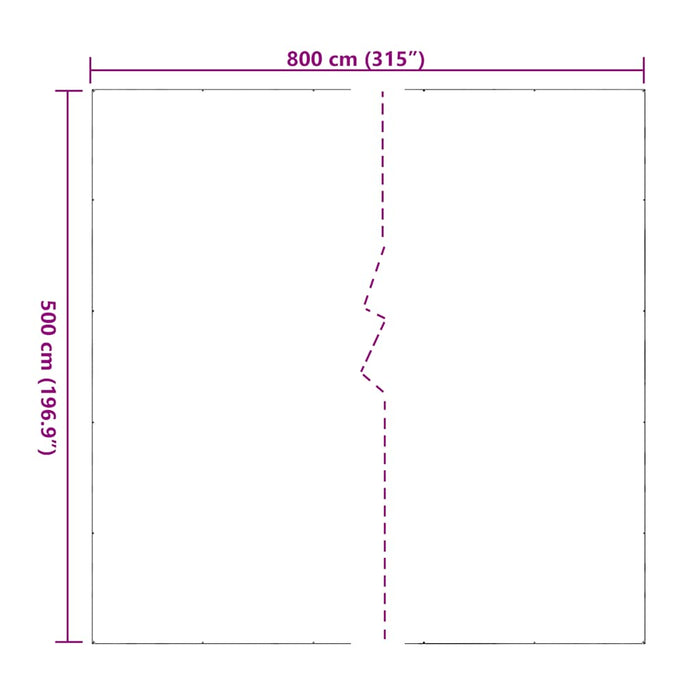 Прозрачен брезент с капси 5x8 м PVC