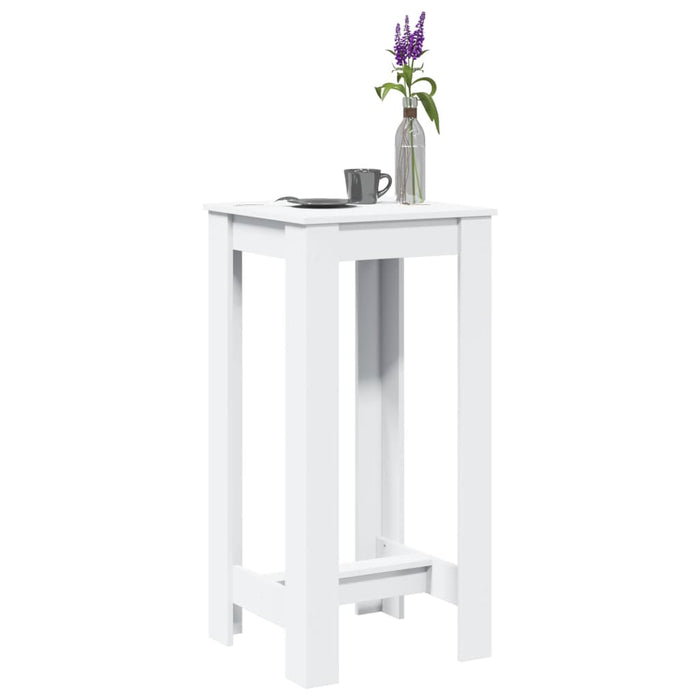 Bar Table White 51x50x103.5 cm Engineered Wood