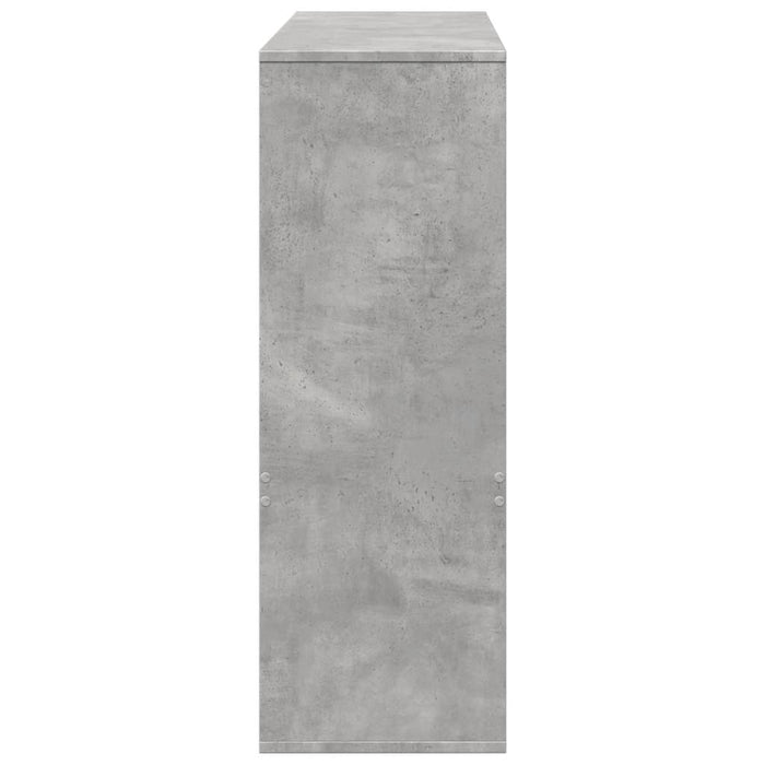 Шкаф за книги/преграда за стая Concrete Grey 100x33x94,5 cm