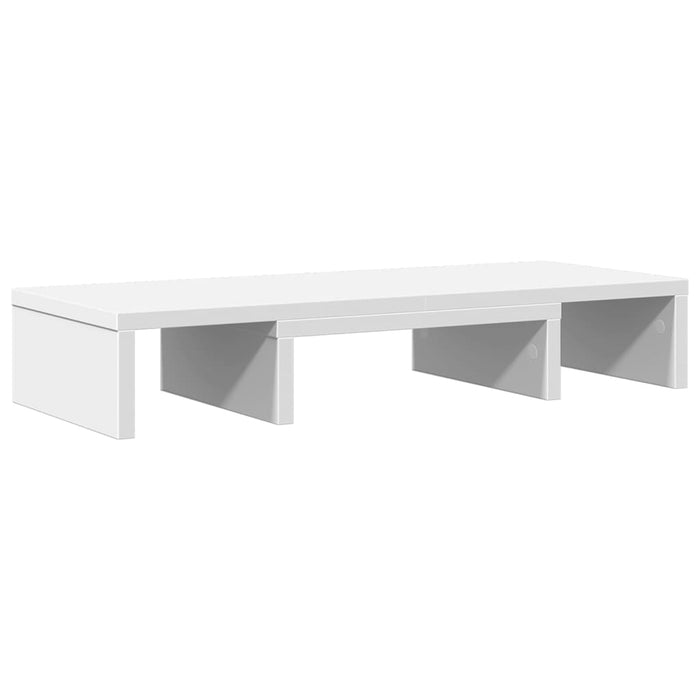 Monitor Stand Adjustable White 60x24x10.5 cm Engineered Wood