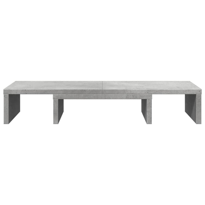 Monitor Stand Adjustable Concrete Grey 60x24x10.5 cm Engineered Wood