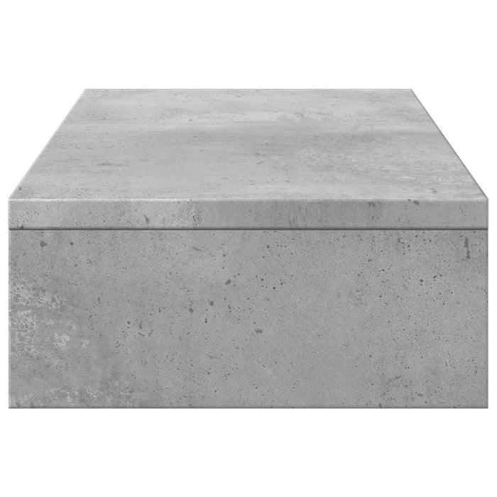 Monitor Stand Adjustable Concrete Grey 60x24x10.5 cm Engineered Wood