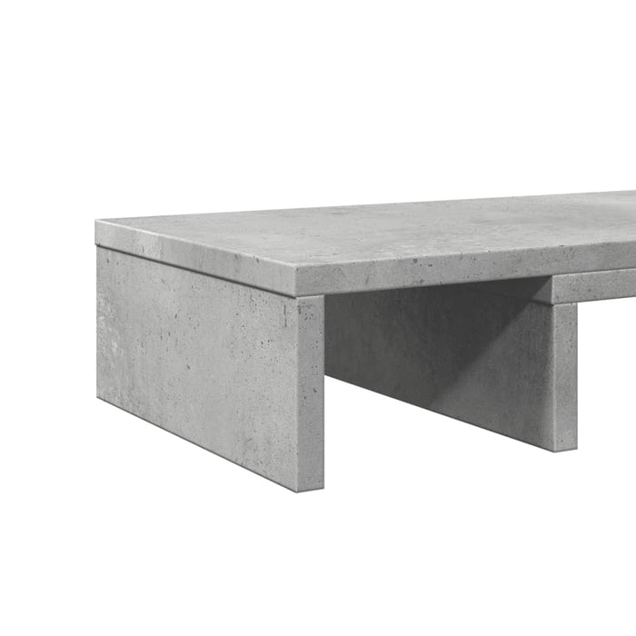 Monitor Stand Adjustable Concrete Grey 60x24x10.5 cm Engineered Wood