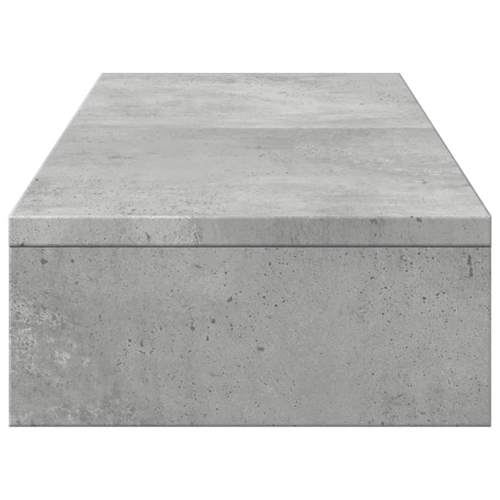 Monitor Stand Riser Adjustable Concrete Grey 80x24x10.5 cm Engineered Wood