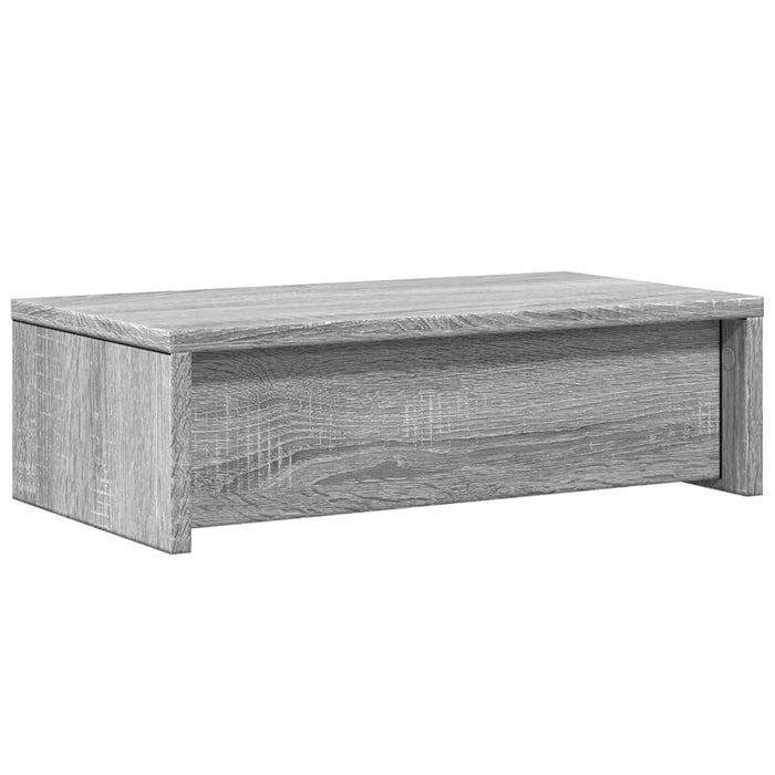 Стойка за монитор с чекмеджета Сива Sonoma 50x27x15 cm Engineered Wood