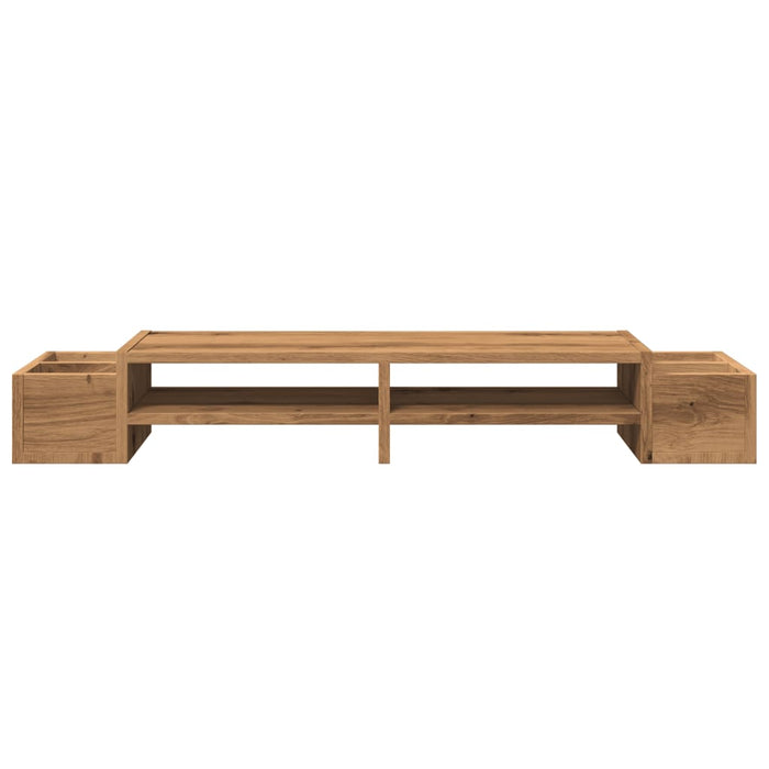 Monitor Stand with Storage Artisian Oak 100x27x15 cm Engineered Wood