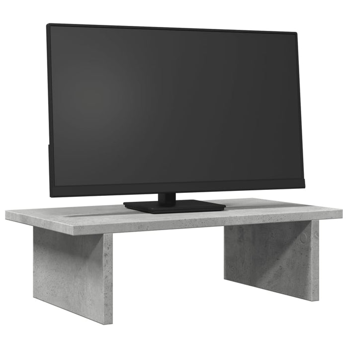 Monitor Stand Concrete Grey 50x27x15 cm Engineered Wood