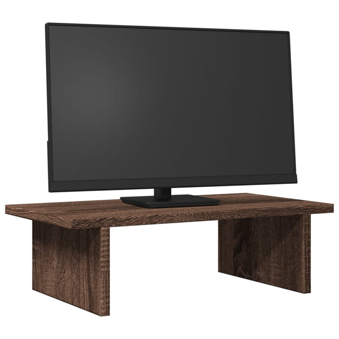 Monitor Stand Brown Oak 50x27x15 cm Engineered Wood