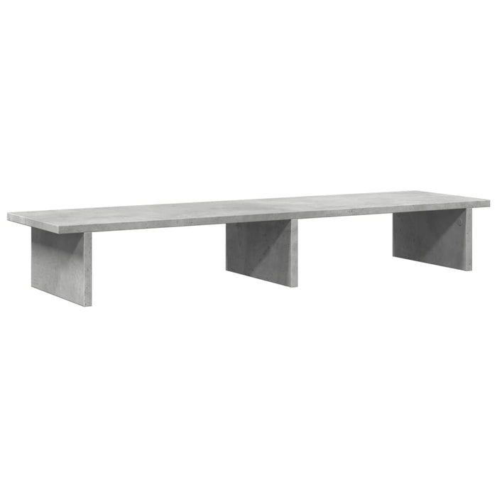 Monitor Stand Concrete Grey 100x27x15 cm Engineered Wood