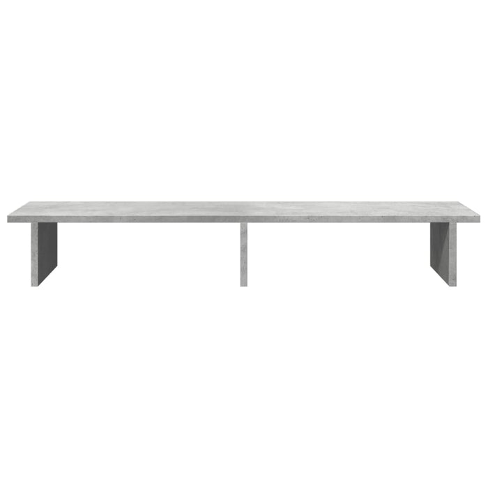 Monitor Stand Concrete Grey 100x27x15 cm Engineered Wood