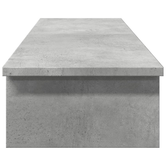 Monitor Stand Concrete Grey 100x27x15 cm Engineered Wood