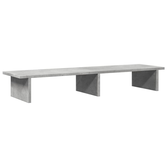 Monitor Stand Concrete Grey 100x27x15 cm Engineered Wood