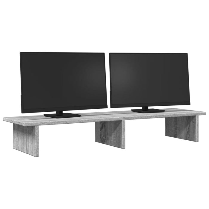 Monitor Stand Grey Sonoma 100x27x15 cm Engineered Wood