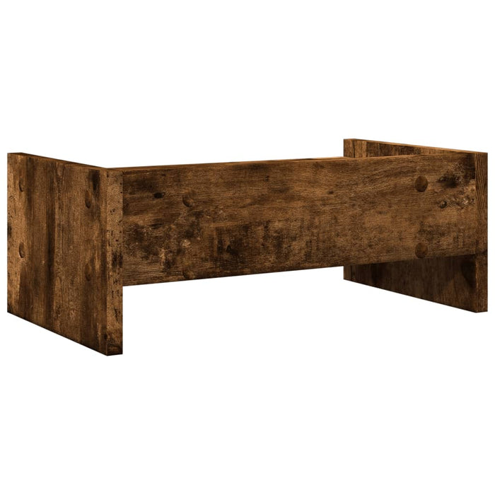 Monitor Stand Smoked Oak 42x24x16 cm Engineered Wood