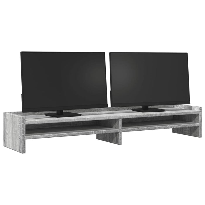 Monitor Stand Grey Sonoma 100x24x16 cm Engineered Wood