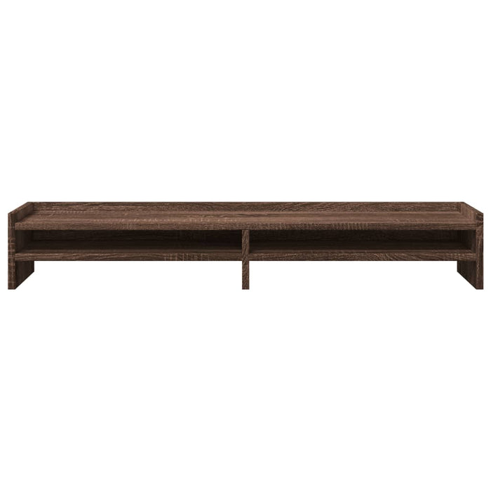 Monitor Stand Brown Oak 100x24x16 cm Engineered Wood