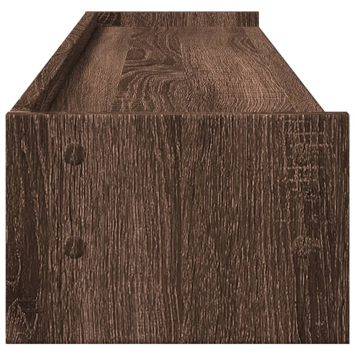 Monitor Stand Brown Oak 100x24x16 cm Engineered Wood