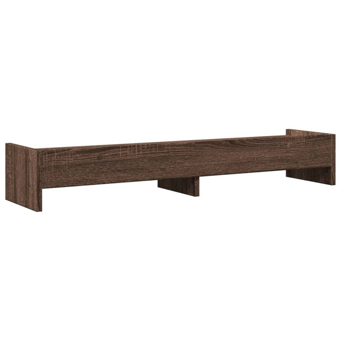 Monitor Stand Brown Oak 100x24x16 cm Engineered Wood