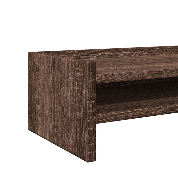 Monitor Stand Brown Oak 100x24x16 cm Engineered Wood