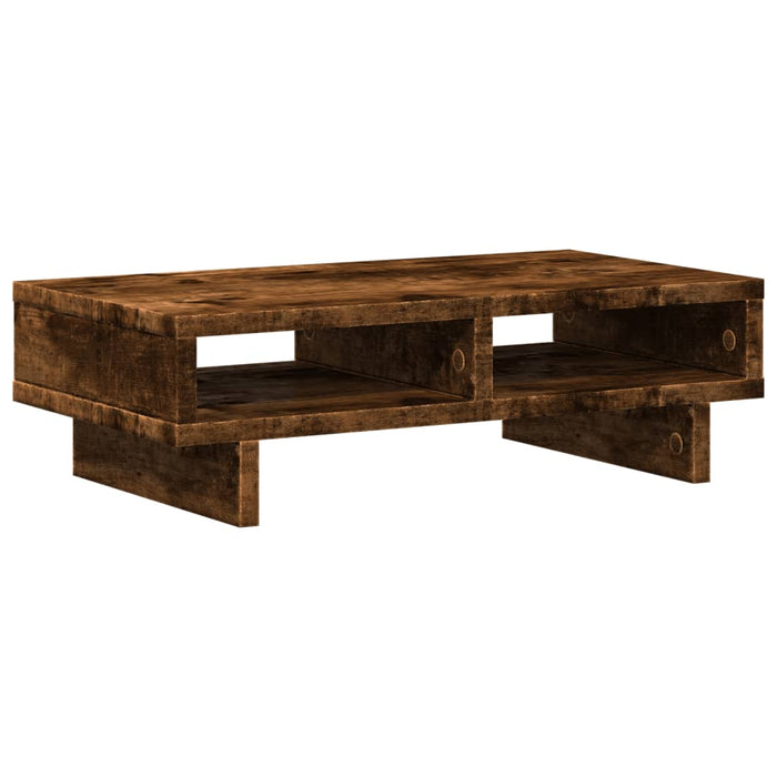 Monitor Stand Smoked Oak 50x27x15 cm Engineered Wood