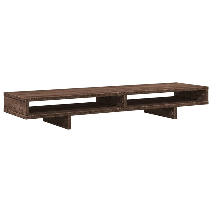 Monitor Stand Brown Oak 100x27x15 cm Engineered Wood