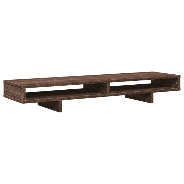 Monitor Stand Brown Oak 100x27x15 cm Engineered Wood