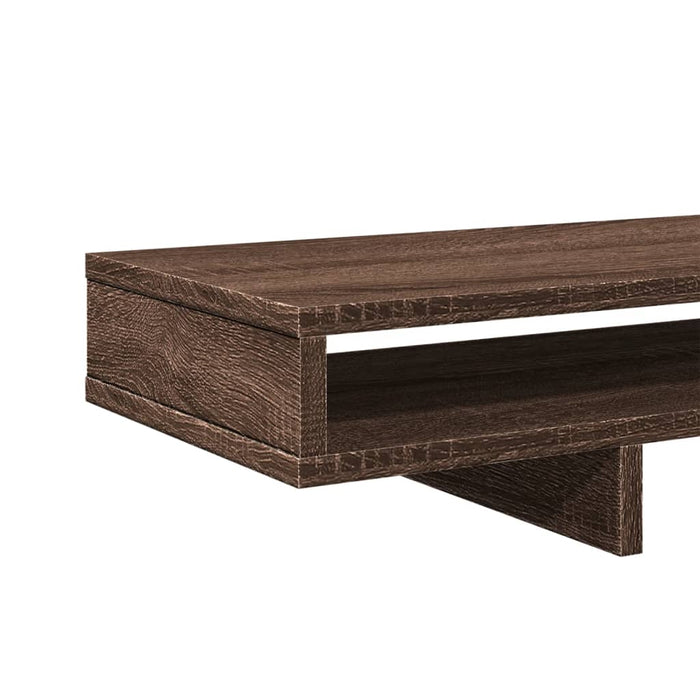 Monitor Stand Brown Oak 100x27x15 cm Engineered Wood