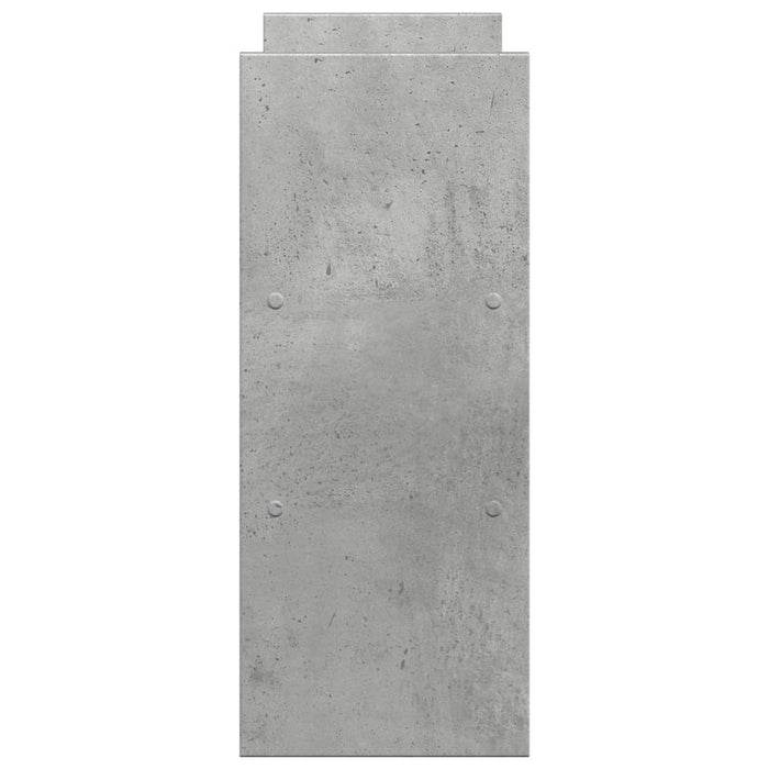 Organizator de Birou Ajustabil Beton Gri 40x17x41 cm Lemn de Inginerie