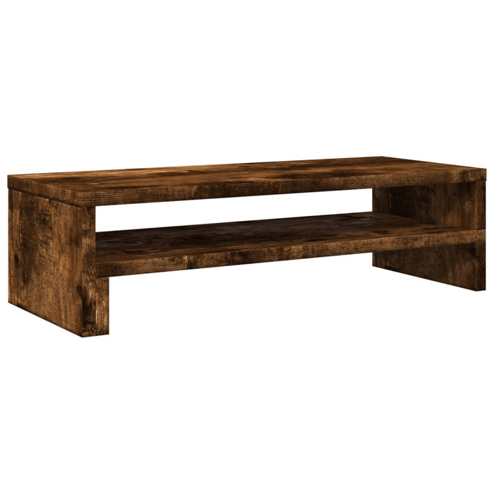 Monitor Stand Smoked Oak 54x22x15 cm Engineered Wood