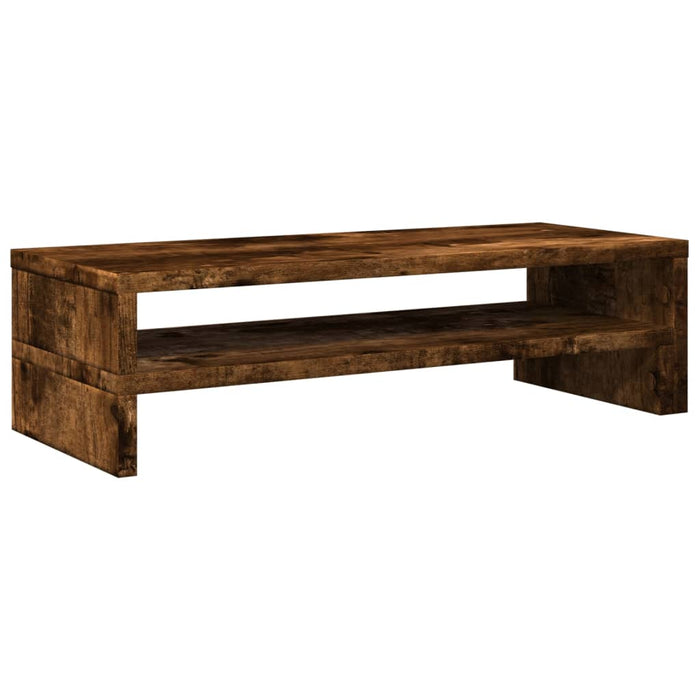 Monitor Stand Smoked Oak 54x22x15 cm Engineered Wood