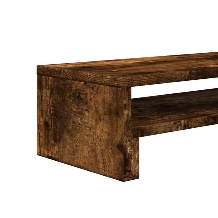 Monitor Stand Smoked Oak 54x22x15 cm Engineered Wood