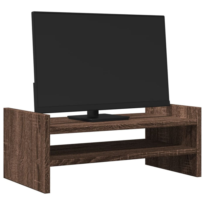 Monitor Stand Brown Oak 50x27x20 cm Engineered Wood